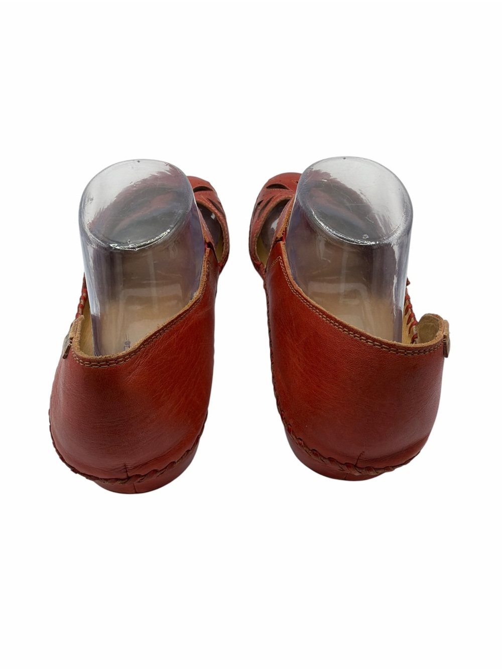 PIKOLINOS Red Leather Cutout Slip-On Flats - Size 40 - Picture 6 of 7
